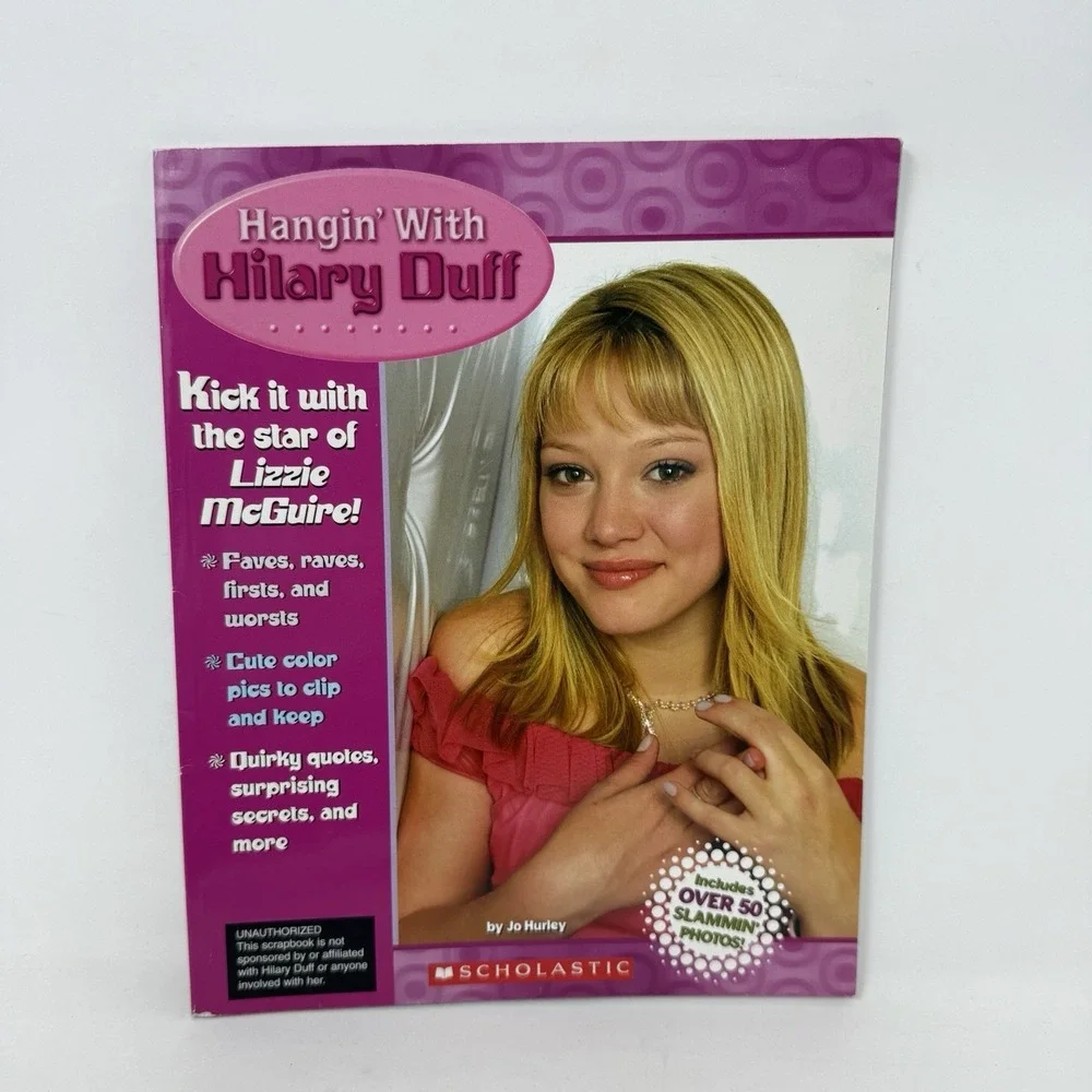 Hangin' with Hilary Duff Scholastic Book First Printing 2003 Y2K Vintage